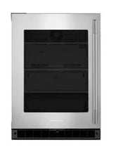 5.2 Cu. Ft. 24-Inch Undercounter Refrigerator with Glass Door and Motion-Activated LED Lighting in Stainless Steel
