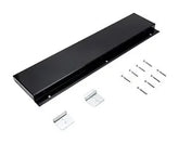 Slide-in Range Backsplash, Black, Size: 6" H