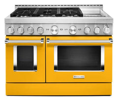 KitchenAid® 48'' Smart Commercial-Style Gas Range with Griddle