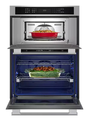 30-inch Electric Combo Wall Oven with No Preheat Air Fry Mode - PrintShield™ Finish