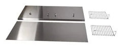 36" Range Hood Backguard Kit with Dual Position Shelf, Stainless Steel, fits JXW9036WP and JXU9136WP, Size: 20" H