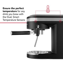 Semi-Automatic Espresso Machine with Free Automatic Milk Frother Attachment