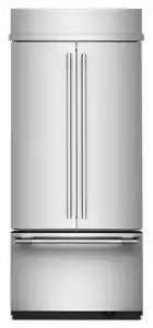20.8 Cu. Ft. 36-Inch Built-In French Door Bottom Mount Refrigerator with Signature Platinum Interior in PrintShield® Finish