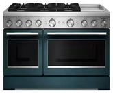 48-Inch 6 Burner Commercial-Style Dual Fuel Range with Griddle