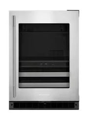 4.8 Cu. Ft. 24-Inch Beverage Center with 14-Wine Bottle Capacity and Metal-Front Racks in Stainless Steel