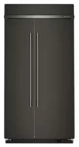 25.5 Cu. Ft. 42-Inch Built-In Side-by-Side Refrigerator with Signature Platinum Interior in Black Ore