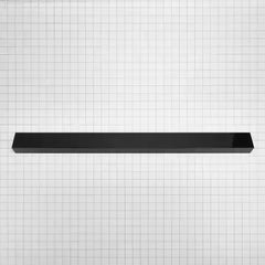 30" Slide-in Range Rear Trim Kit, Black, with (1) metal trim piece and installation instructions