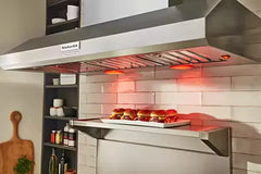 36" Range Hood Backguard Kit with Dual Position Shelf, Stainless Steel, fits JXW9036WP and JXU9136WP, Size: 20" H