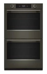 30-inch Smart Electric Double Wall Oven with Assisted Cooking Modes - Black Ore