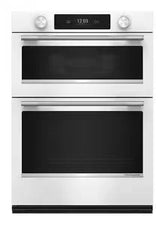 30-inch Smart Electric Combo Wall Oven with Assisted Cooking Modes - White
