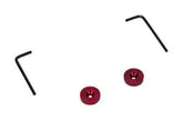 Refrigerator Handle Medallion (Set of 2) with Wrenches (1-INCHES 1- METRIC) for KAD Models - Red