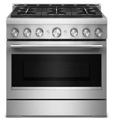 KitchenAid® 36-Inch 6 Burner Commercial-Style Gas Range with No Preheat Air Fry Mode