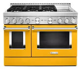 KitchenAid® 48'' Smart Commercial-Style Gas Range with Griddle