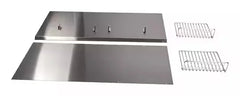 48" Range Hood Backguard Kit with Dual Position Shelf, Stainless Steel, fits JXW9048WP, Size: 20" H