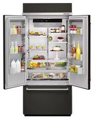20.8 Cu. Ft. 36" Width Built In Stainless Steel French Door Refrigerator with Platinum Interior Design