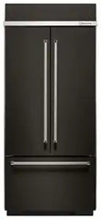 20.8 Cu. Ft. 36" Width Built In Stainless Steel French Door Refrigerator with Platinum Interior Design