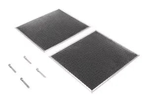 30-IN Range Hood Recirculation Filter Kit - Silver (Includes Two 16 1/2-IN X 11 1/2-IN Charcoal Filters and Four Clips)
