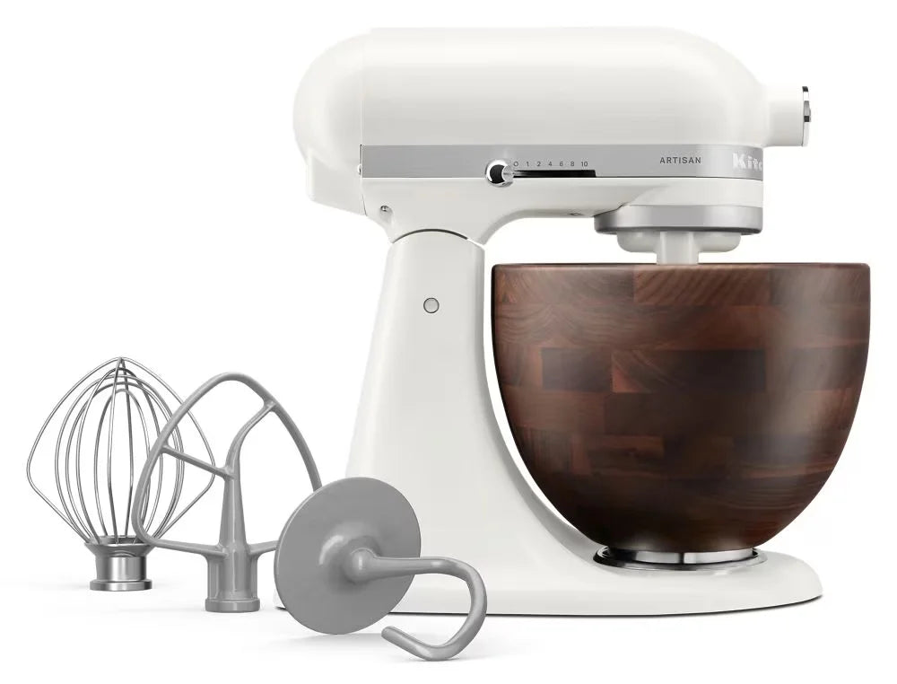Artisan® Series 5 Quart Tilt-Head Stand Mixer with Walnut Wood Bowl