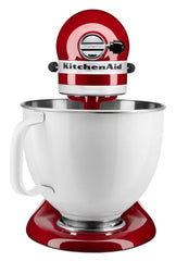 Artisan® Series Tilt-Head Stand Mixer with 5 Quart White Colorfast Finish Stainless Steel Bowl