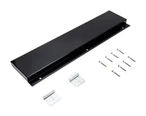 Slide-in Range Backsplash, Black, Size: 6" H