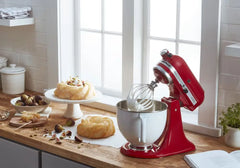 Artisan® Series Tilt-Head Stand Mixer with 5 Quart White Colorfast Finish Stainless Steel Bowl