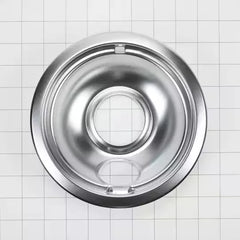 Range Electric/Cooktop 6-IN Round Drip Bowl (Single-Pack) - Chrome for Non-Hinged, 2-Wire Plug Cooking Elements