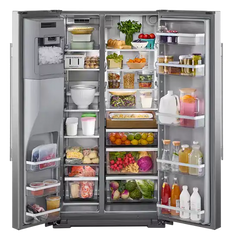28.7 Cu. Ft. Side-by-Side Refrigerator with Panoramic LED Lighting