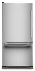 22 Cu. Ft. 33-Inch Standard-Depth Bottom Mount Refrigerator with Left Door Swing