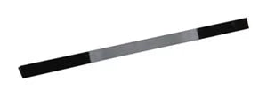 30" Slide-in Range Rear Trim Kit, Black, with (1) metal trim piece and installation instructions