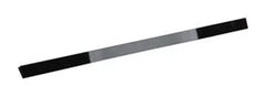 30" Slide-in Range Rear Trim Kit, Black, with (1) metal trim piece and installation instructions