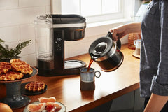 12 Cup Drip Coffee Maker with Spiral Showerhead