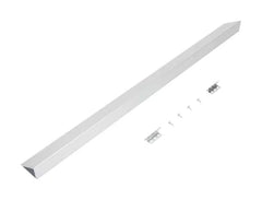 Slide-in Range Rear Filler Kit, Stainless Steel, with (1) triangular fill strip, (2) mounting brackets, and two screws