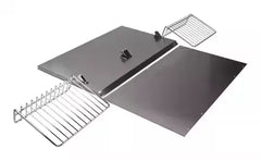 30" Range Hood Backsplash Kit with Dual Position Shelf, Stainless Steel, fits JXW9030KWP and JXU9130WP, Size: 20" H