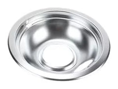 Range Electric/Cooktop 6-IN Round Drip Bowl (Single-Pack) - Chrome for Non-Hinged, 2-Wire Plug Cooking Elements