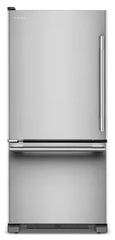 19 Cu. Ft. 30-Inch Standard-Depth Bottom Mount Refrigerator with Left Door Swing