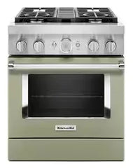 KitchenAid® 30'' Smart Commercial-Style Dual Fuel Range with 4 Burners