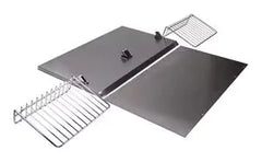 30" Range Hood Backsplash Kit with Dual Position Shelf, Stainless Steel, fits JXW9030KWP and JXU9130WP, Size: 20" H