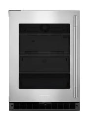 5.2 Cu. Ft. 24-Inch Undercounter Refrigerator with Glass Door and Motion-Activated LED Lighting in Stainless Steel