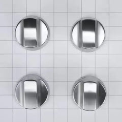 KitchenAid 30-IN Range Bladed, Stemless, Brushed Burner Knobs Kit (Set of 4) - Stainless Steel