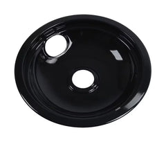 Range Electric/Cooktop 8-IN Round Drip Bowl (Single-Pack) - Black for Non-Hinged, 2-Wire Plug Cooking Elements