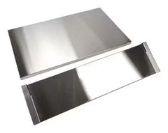 Stainless Steel Backsplash with Dual Position Shelf, measures 36" W x 22" H - for 36" Range or Cooktop