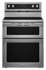 30-Inch 5 Burner Electric Double Oven Convection Range