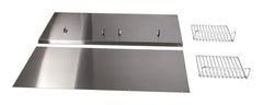 36" Range Hood Backguard Kit with Dual Position Shelf, Stainless Steel, fits JXW9036WP and JXU9136WP, Size: 20" H