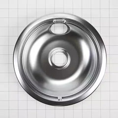 Range Electric/Cooktop 8-IN Round Drip Bowl (Single-Pack) - Chrome for Non-Hinged, 2-Wire Plug Cooking Elements