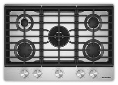 KitchenAid® 30 in. Gas Cooktop with 5 Burners and Integrated Wok Grate