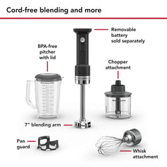KitchenAid Go® Cordless Hand Blender with Accessories - battery sold separately
