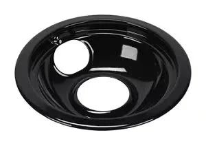 Range Electric/Cooktop 6-IN Round Drip Bowl (Single-Pack) - Black for Non-Hinged, 2-Wire Plug Cooking Elements