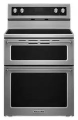 30-Inch 5 Burner Electric Double Oven Convection Range