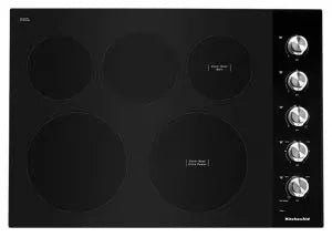 30" Electric Cooktop with 5 Elements and Knob Controls