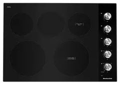 30" Electric Cooktop with 5 Elements and Knob Controls